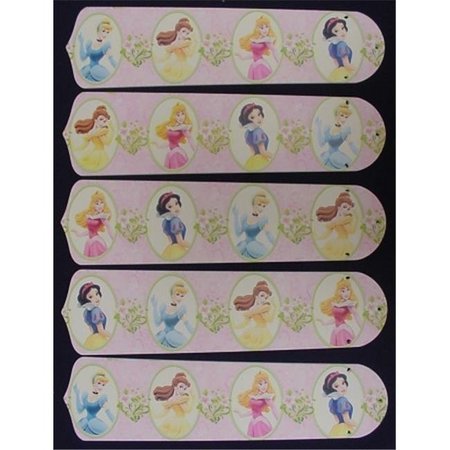 CEILING FAN DESIGNERS Ceiling Fan Designers 52SET-DIS-PPD Disney Princesses- Dancing 52 in. Ceiling Fan Blades Only 52SET-DIS-PPD